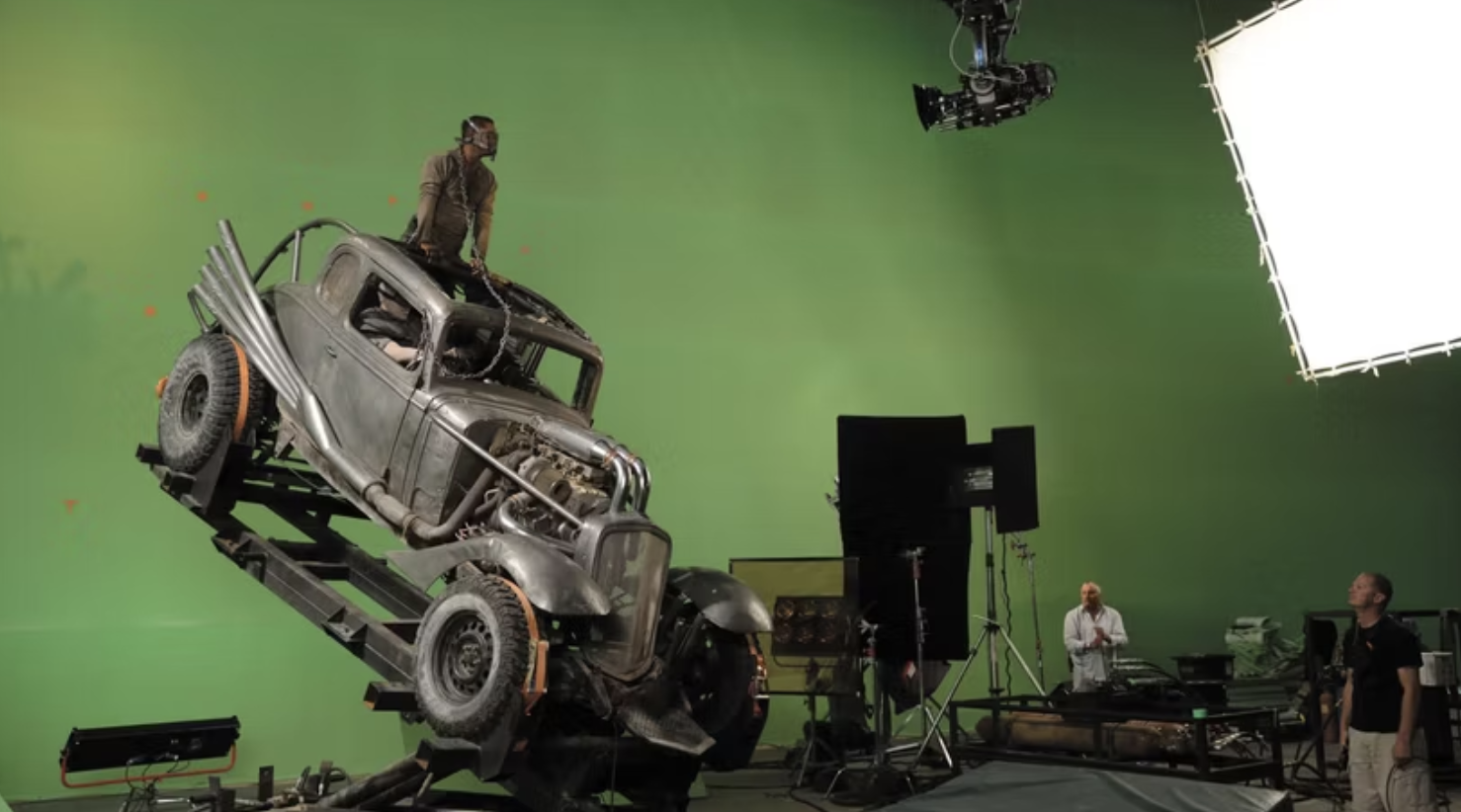 Behind the scenes of "Mad Max: Fury Road", circa 2015.